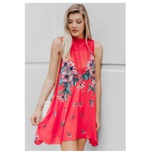 NWT Free People Marsha Printed Slip Dress